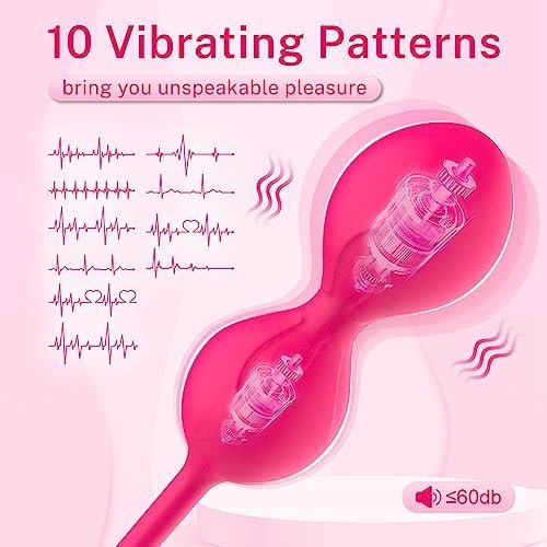 Cosydeka Wireless Bullet Vibrator With Remote Control Love Balls For Massage Clit Stimulation G-Spot Vibrating Eggs With 10 Vibration Modes Adult Sex Toys For Women(Rose Red) - Image 2