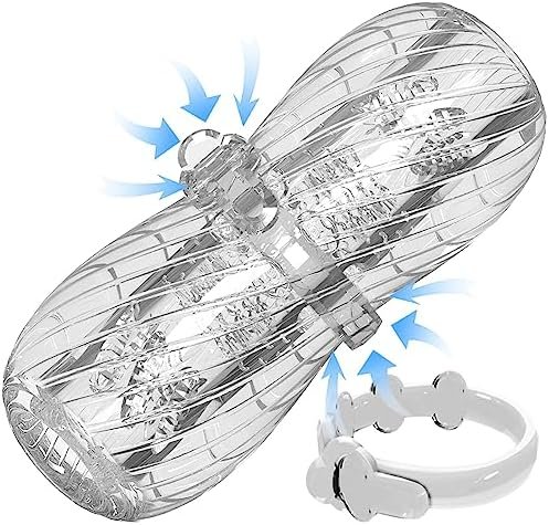 Male Stroker Sex Toys For Men, Adjustable Male Masturbator Adult Toys For Men Blowjob, Selver Men'S Sex Toys Pocket Pussies For Him, Open-Ended Penis Masturbation Sleeve Sex Toys Games