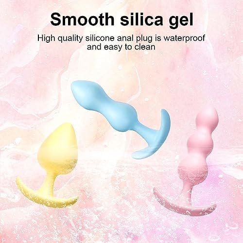 Silicone Anal Plug, 3-Piece Anal Toy Adult Sex Toys, Men'S And Women'S Training Packages Suitable For Beginners And Advanced Players, Waterproof Silicone Anal Plug Training Set - Image 2