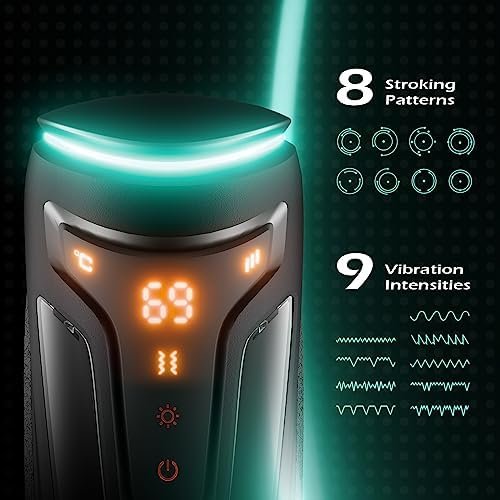 Male Masturbator Sex Toys For Men With 9 Vibrating, 8 Thrusting Modes & 2 Heating Levels, Rhexia Male Sex Toys Adult Toys Penis Pump Male Sex Toy, Adult Sex Toys & Games - Image 2