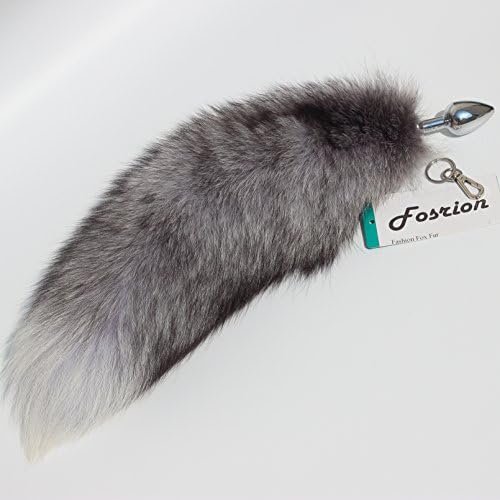 Fosrion Versatile Tail Stainless Steel Fox Tail: Sensual Anal Plug & Stylish Keychain (Small Plug, Red) - Image 2