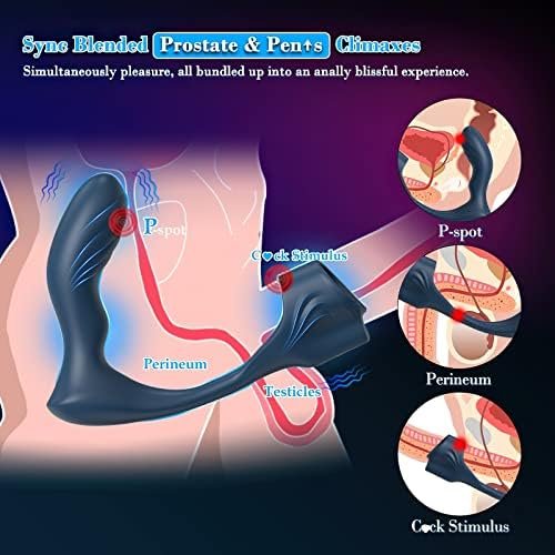 Anal Toy Prostate Massager Vibrator With Penis Ring, 7 Vibration Modes And Heating, Silicone Butt Plug Remote Control,Waterproof Anal Plug Sex Toys For Men & Women - Image 2
