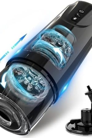Hands Free Male Masturbators Sex Toy For Men, Male Sex Toys Stroker With 7 Thrusting & Rotating Mode, Mens Sex Toys Male Vibrator Pocket Pussy For Men Blowjobsex Machine Adult Toys For Men