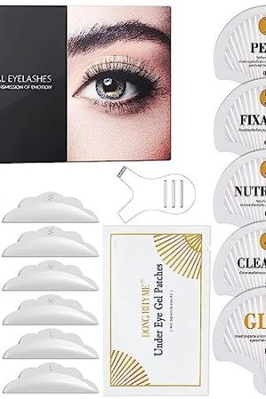 Dong Rhyme Lash Lift Kit, 2 In 1 Semi-Permanent Eyelash Perm Kit And Brow Lamination Kit With Disposable Packaging Professional Eyebrow Eyelash Lift Kit For Salon Diy At Home