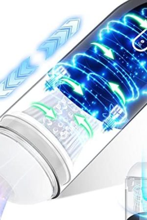 Automatic Hands Free Male Stroker - Gunwai, Adult Sex Toys For Men'S Sexual Pleasure, Sucking Male Masturbator Cup With 5 Suction & 10 Vibrations, Realistic Textured Pocket Pussy Penis Pump