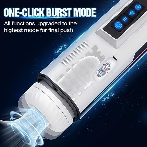 Automatic Male Masturbator Sex Toys For Men, Adult Toys Male Sex Toy Penis Pump With 7 Vibrating & 5 Sucking & Thrusting Modes, Lcd Display Mens Sex Toys Realistic Pocket Pussy Stroker Blowjob Machine - Image 3