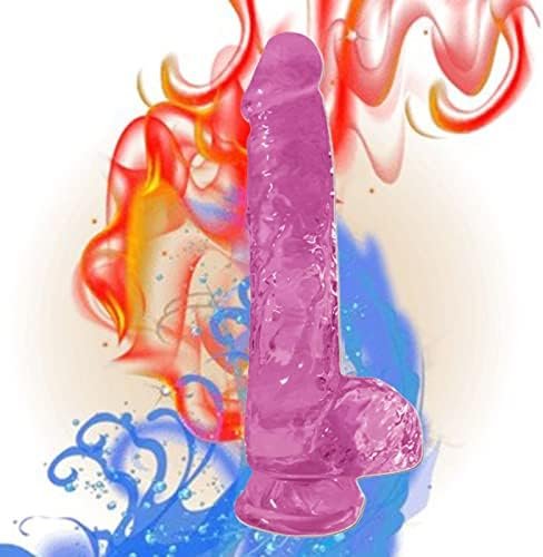 Silicone Realistic Dildo Soft Large Dildos For Women With Strong Suction Cup For Hands-Free (Transparent) - Image 3