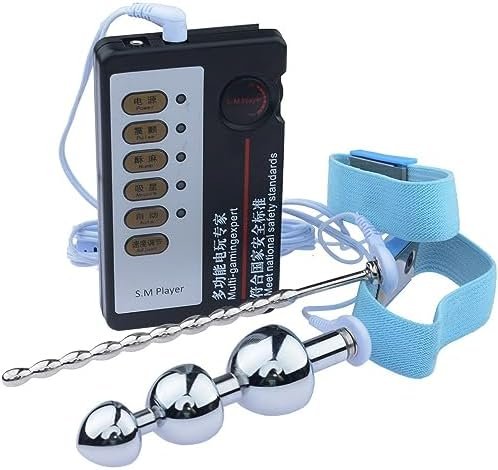 Anal Butt Plug Silicone Inserting Toys Sex Toys Electric Shock Metal Thread Anal Butt Plug Electro Power Box Massager Toys For Beginners And Advanced Users