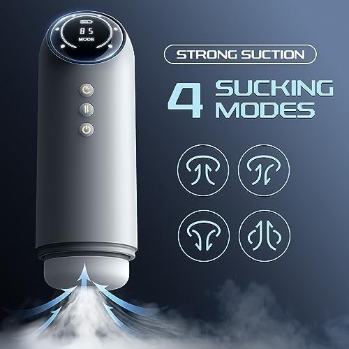 Automatic Male Masturbator - Sex Toy For Men Penis Pump With 4 Thrusting & Sucking & Heating, Electric Pocket Pussy Stroker Suction Cup, Blowjob Machine Sex Toys For Men Masturbation Penis Enlarger - Image 2