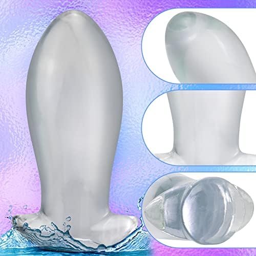 Super Big Anal Plugs, Transparent Butt Plug Prostate Massage Anus Dilator Vaginal G-Spot Orgasm Masturbation Sex Toy For Beginner Advanced Men Women (Xl) - Image 2