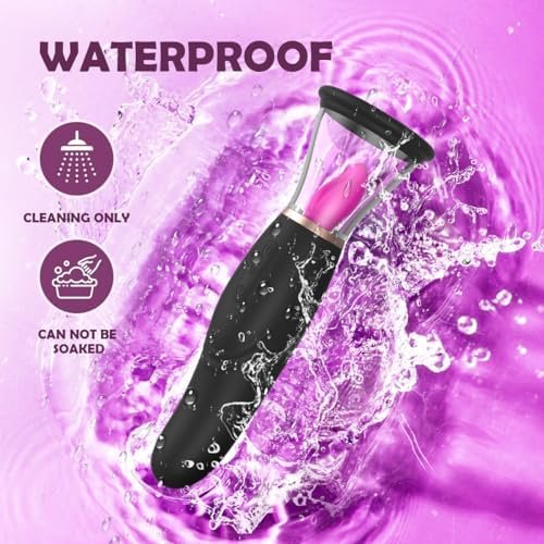 Nipple Sucking Vibrator Sex Toys For Women, 3 In1 Nipple Tongue Vibrators Adult Toys With 3 Sucking & 7 Licking Vibrating Modes, G Spot Dildo Stimulator Clitoral Sucker Sex Toy For Woman Pleasure - Image 3