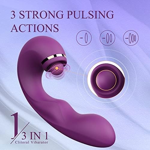 Dildo Vibrators Sex Toy For Women - 3In1 Womens Sex Toys Thrusting G Spot Vibrator With 10 Vibration & Pulse Dildos For Clitoral Nipple Anal Stimulation, Adult Sex Toys & Games For Woman Female Couple - Image 3