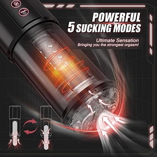3 In 1 Automatic Male Masturbator Cup With Sucking & Vibrating & Thrusting Modes, Realistic Vagina Pocket Pussy Stroker With 3D Textured For Penis Stimulation, Adult Oral Sex Toys For Men Masturbation - Image 3