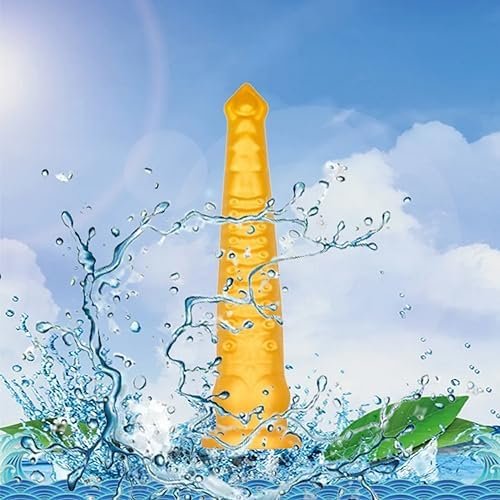 Wtogetao Long Octopus Tentacle Anal Plug Dildo, Gold Realistic Animal Dildo Butt Plug With Strong Suction Cup Liquid Silicone Anal Sex Toys Soft Prostate Penis Stimulator For Male Female Couple (S) - Image 2