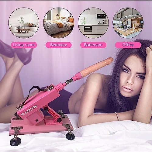 Automatic Sex Machine Sex Toys,Thrusting Machines For Men Women,Love Machine Device Gun With 4Pcs Realistic Dildos And 28Cm Extension Rod (Black) - Image 2
