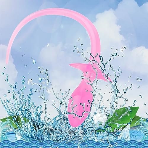 Silicone Anal Plug With Dog Puppy Tails,Butt Plug With T-Shaped Base Waterproof Smooth Touch Anal Sex Toys Prostate Massage Anus Dilator Anal For Women Men Couples 1.22 * 1.22 * 6.77Inch (Black) - Image 2