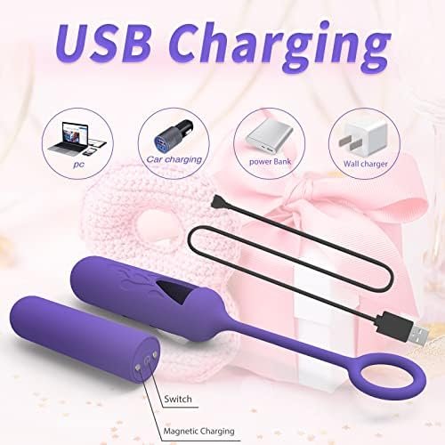 Detachable Mini Egg Bullet Vibrator With Remote Control Adult Sex Toys For Women, 10 Modes Rechargeable Vibrating Egg Nipple Anal Stimulator Personal Massager, Waterproof Clitoris G Spot Vibrator - Image 3