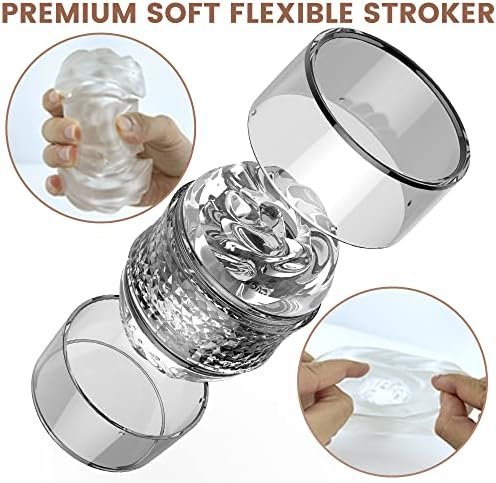 Manual Sucking Male Adult Sex Toys, Penis Stroker,Open Ended Male Masturbator Pocket Pussy Sleeve For Men,Masturbation Cup For Man Him,Blowjob Pleasure Pocket Pussies - Image 3