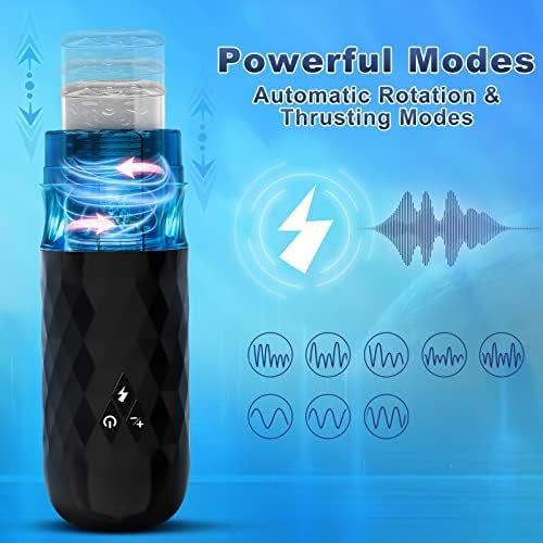 Adult Sex Toys Male Masturbator - Adult Toys Automatic Thrusting Rotating Pocket Pussy Masturbators Cup With 7 Modes, 3D Realistic Textured Penis Sleeve Stroker Toys, Adult Sex Toys & Games For Men - Image 2