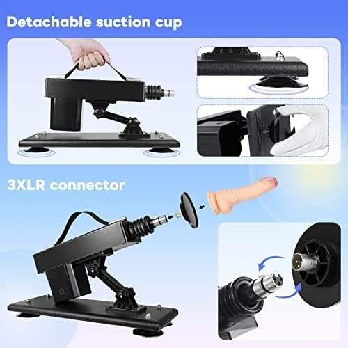 Sex Machine,Automatic Dildo Machine For Women And Men,Thrusting Love Machine With 3Xlr Connector Suction Cup Attachments Adult Machine Sex Toys - Image 2