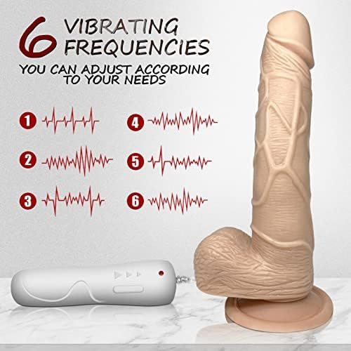 Realistic Dildo For Women With Strong Suction Cup, 6 Vibration Modes Vibrator For Spot Clitoral Anal Stimulation - Image 2