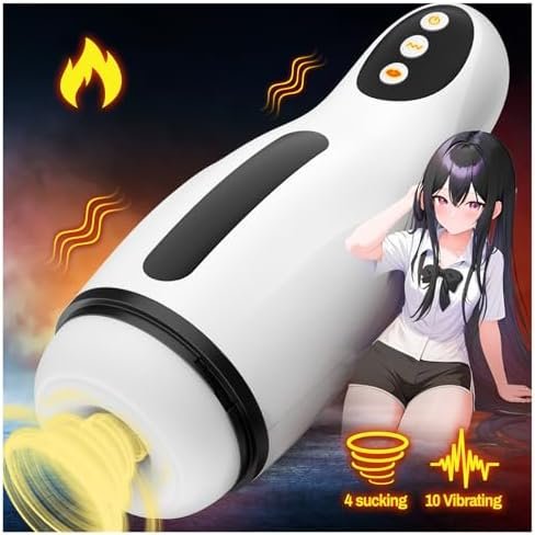 Gentle Sucking Male Masturbators Sex Toys, Electric Pocket Pussy Stroker With 10 Vibration & 4 Sucking Vibrator For Men, Blowjob Toy With 3D Realistic Textured Vagina Mens Adult Male Sex Toys For Men
