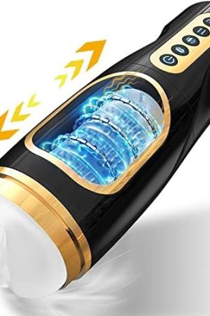 Automatic Sucking Male Masturbator, Soukeay Pocket Pussy Masturbator Stroking Toy With 10 Vibrating & Thrusting Modes For Penis Stimulation, Male Realistic Stroker Adult Sex Toys For Men Masturbation