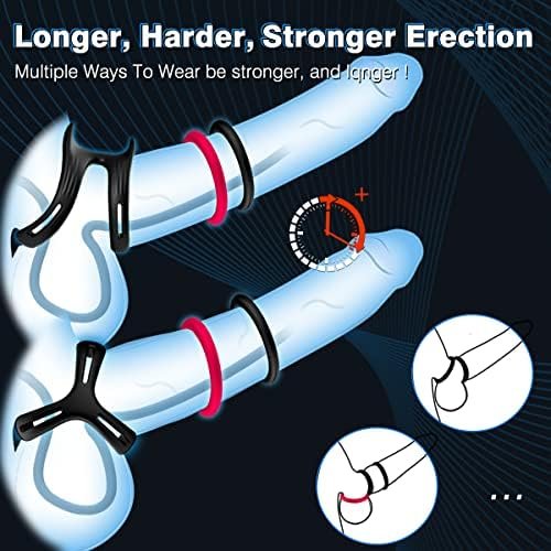 Cock Ring For Male Sex Toy,8 Pcs Different Sizes Premium Quality Silicone Penis Rings For Erection Enhancing,Super Soft Penis Ring,Flexible Long Lasting Stronger Adult Sex Toys - Image 2
