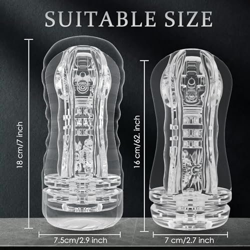 Toys For Men'S Sex - Male Masturbators, Ultra-Soft Textured, Manual Sucking Extrusion Male Masturbation Stroker Sleeve Stimulation Pocket Pussies Sex Toys For Men 2023 Upgrade - Image 2