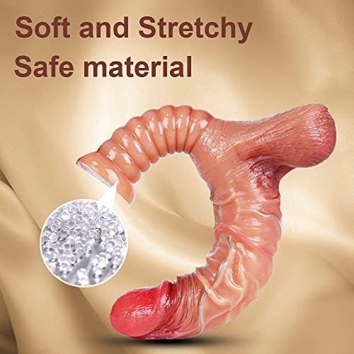 9.6-Inch Handel Realistic Dildo, Silicone Penis Adult Sex Toy With Lifelike Texture, Veins, And Glans, Flexible Shaft With Curved Shape And Testicles For Vaginal G-Spot And Anal Prostate Stimulation. - Image 3