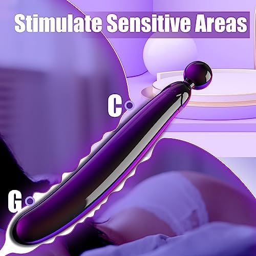 Clear Dildo G Spot Sex Toy - 10.6 Inch Pleasure Wand Double Head Anal Stimulator Sex Toys For Women, Unique Styling Dildos Deep Throat Training Masturbator Adult Toys For Gay - Image 2