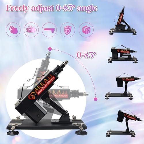 Akkajj Adult Machine Sex Tools & Equipment Electric Sex Machine Different Amazing Magic Conneting Personal Sex Wands Black - Image 2