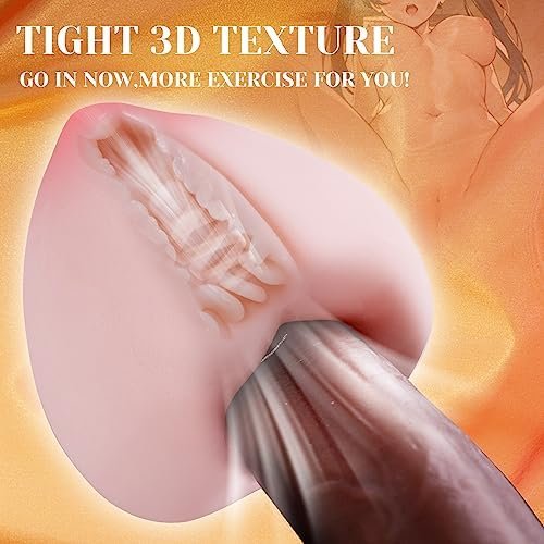 Pocket Pussy Stroker With Lifelike Peach-Shape, Male Masturbator Sex Dolls With Anal Textured Channel, Portable Silicone Pussies Masturbation Cup Adult Sex Toys For Men Penis Glans Trainer - Image 2