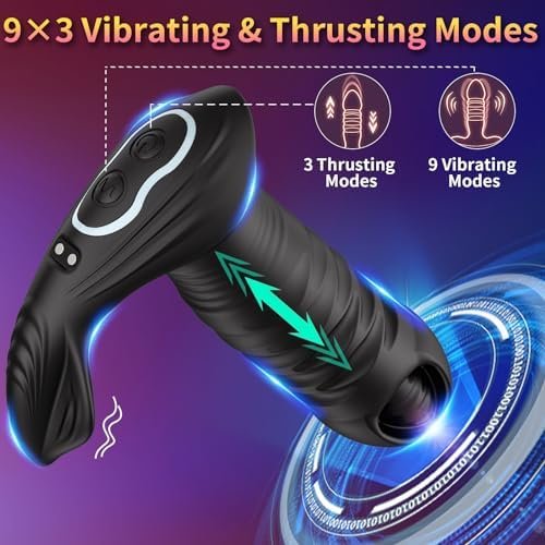 Prostate Massager Thrusting Anal Vibrator, 3 In 1 Vibrating Anal Sex Toys Dildo With 10 Thrusting Modes & Vibration, App & Remote Control Anal Butt Plug Male Sex Toys For Men Women - Image 2