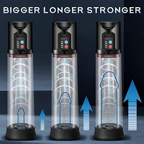 Electric Penis Vacuum Pump, Automatic Vacuum Penis Enlargement Extend Pump With 4 Suction Modes, Rechargeable Male Masturbators Penis Enlarge Air Pressure Device, Adult Sex Toys For Men Stimulation - Image 3