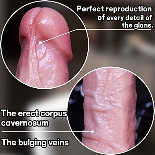 Reproduction Real Handmade Dildo, 4.92 Inch Realistic Dildo, Realistic Anal Dildos For Men And Women, Lifelike Liquid Silicone Adult Sex Toys For G-Spot Stimulator And Anal Play(The Other Man) - Image 3