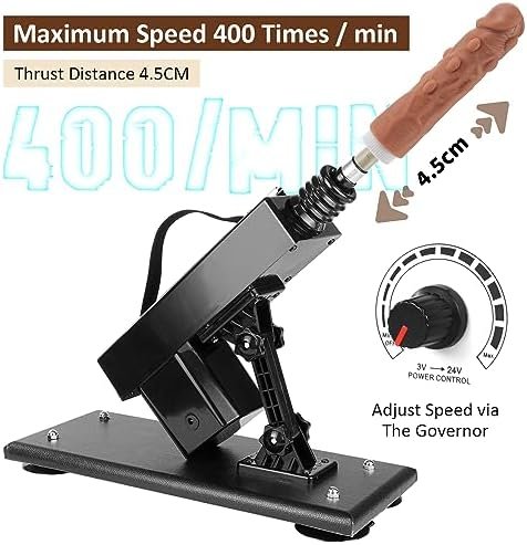 Sex Machine Thrusting Sex Toy For Women And Men Thrusting Machine Sex 3Xlr With 6 Adapters,Graded Speed Adjust 400 Times/Min Auto Thrust Dildo Machine Masturbator For Couple Sex With 3.9''Suction Cup - Image 3