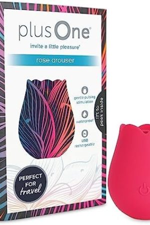 Plusone Rose Vibrator For Women - Clitoral Stimulator Made Of Body-Safe Silicone, Ipx-7 Waterproof, Usb Rechargeable & 10 Pulsing Settings