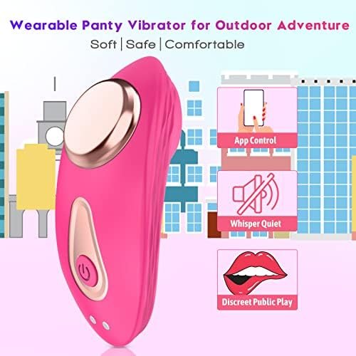 App & Remote Control Wearable Vibrator Vibrating Panties With Magnetic Clip, Silicone Clitoral Vagina Stimulator Clit Nipple Teaser Adult Toy With 10 Vibration For Women Couple And Beginners - Image 3