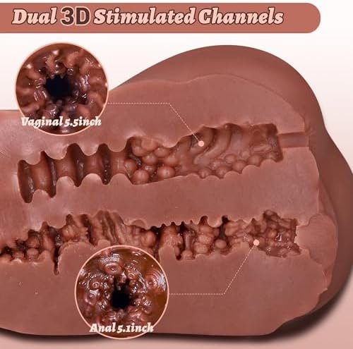 Sex Doll Male Sex Toys For Men, 2.3Lb Adult Toys Sex Dolls Body Torso Love Doll Pocket Pussy Male Stroker With Realistic Vagina Anal Sex, Adult Sex Toys & Games For Men Masturbation - Image 3