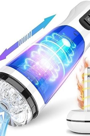 Automatic Male Masturbator Vibrator Adult Sex Toys For Men With Intelligent Heating 7 Thrusting & Vibrations Adult Toys, Male Masterburbater Sex Toy For Men, Male Stroker Mens Sex Toys