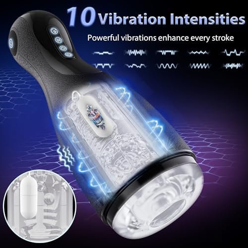 Automatic Male Masturbator Male Sex Toy With 3 Squeezing Modes, 3 Suctions & 10 Vibrations, Male Sex Toys For Men Male Stroker Penis Pump, Adult Toys Pocket Pussy For Men, Adult Sex Toys & Games - Image 3