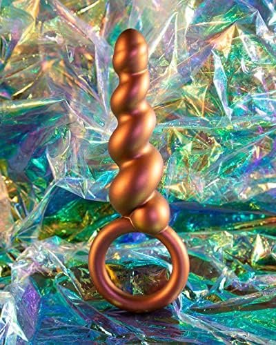 Anal Adventures Priestess Silicone Anal Plug - Swirled Buttplug For Texture - Loop At Base For Easy Pull And Safety - Satin Smooth Texture Ultrasilk - Tapered Head - Sex Toy For Him Her Couples - Image 3