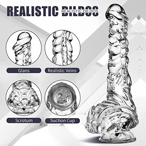 Huge Realistic Dildo Sex Toy - Thick Dildo With Suction Cup For Hands-Free Play, 9 Inch Monster Dildo With Balls For G-Spot Stimulation, Big Dildos Adult Sex Toys For Beginner Women/Men/Gay - Image 3
