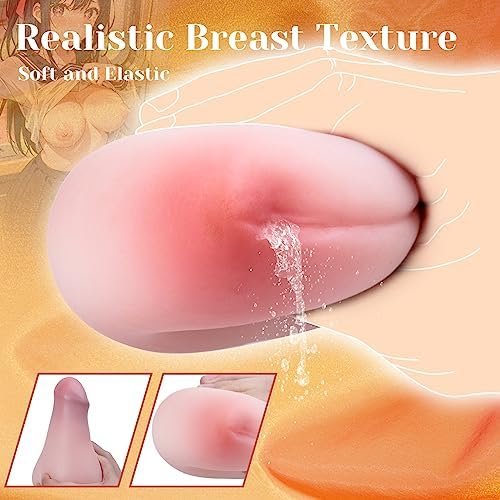 Pocket Pussy Stroker With Lifelike Peach-Shape, Male Masturbator Sex Dolls With Anal Textured Channel, Portable Silicone Pussies Masturbation Cup Adult Sex Toys For Men Penis Glans Trainer - Image 3
