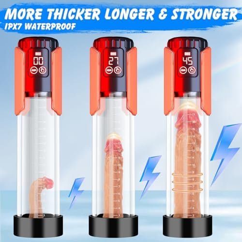 Electric Penis Pump Extender Men Sex Toys - Pumps & Enlargers Vacuum Male Masturbator With 5 Suction Modes And Waterproof, Cock Sleeve Sexual Enhancer For Gay Men Glans Bigger Stronger Erection - Image 3