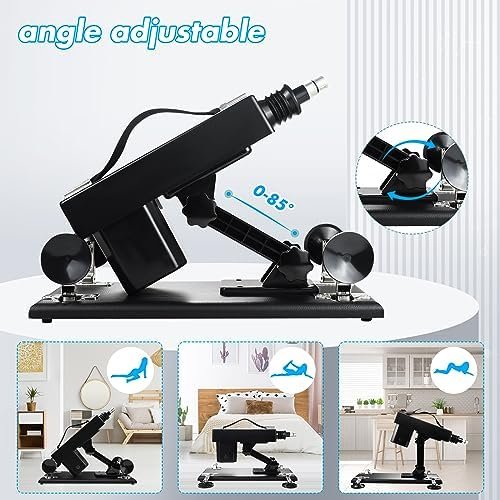 Sex Machine Gun Thrusting Sex Machine Automatic Thrust Dildo Move 400 Times/Minute Speed Adjust Thrusting Dildo Sex Machine For Women And Men Sex Toy With 3Xlr Attachments Sex Thrusting Machine - Image 3