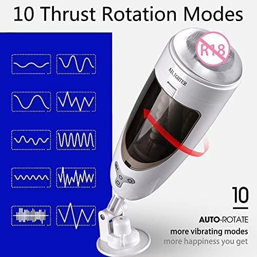 Automatic Male Masturbator Cup, Heating Soft Silicone Electric Man Masturbators With 6 Thrusting Rotating Modes Hands Free Powerful Blowjob Sucking Vibrator Pussy Automatic Sex Toys With Voice - Image 2