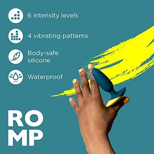 Romp Bass Vibrating Butt Plug - 4 Inch Silicone Anal Plug For Men Women Couples - 6 Intensity Levels For Prostate Stimulation - Waterproof Anal Sex Toy - Rechargeable Couple Sex Toy - Image 3