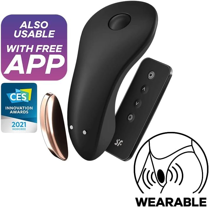 Satisfyer Little Secret | Slip Vibrator | Clitoris Stimulation | Connect App | Waterproof (Ipx7) | Rechargeable Battery | Skin-Friendly Silicone - Image 2